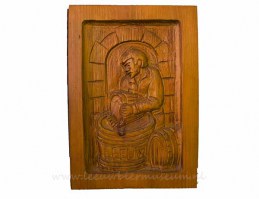 leeuw bier houten bord 01